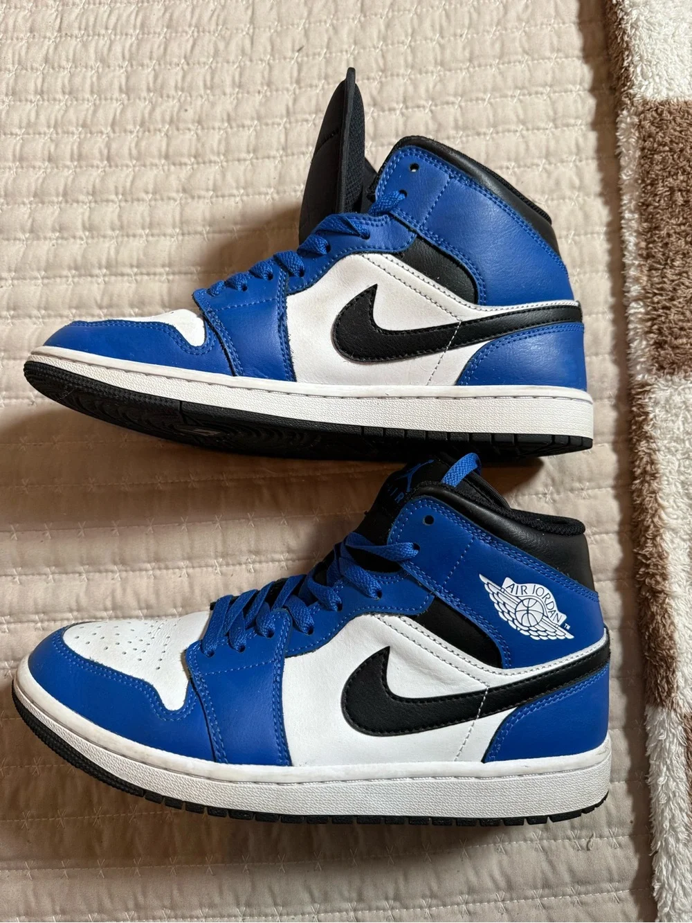 Jordan Mid-Top “game royal” Sneakers in Blue, White & Black
